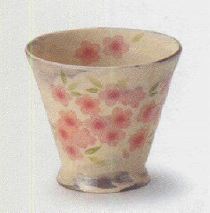 むらさき桜　陶碗　503-038