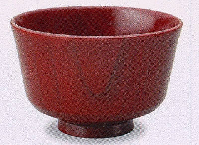汁椀　杵型　赤　Z03-02